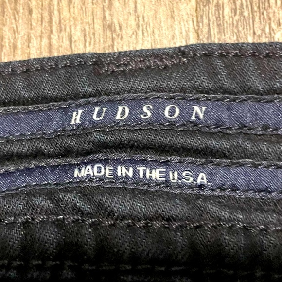 Y2K HUDSON Jeans Womens Size 27 Dark Wash Boot Cut Flap Pockets Vintage Flares - Picture 4 of 11